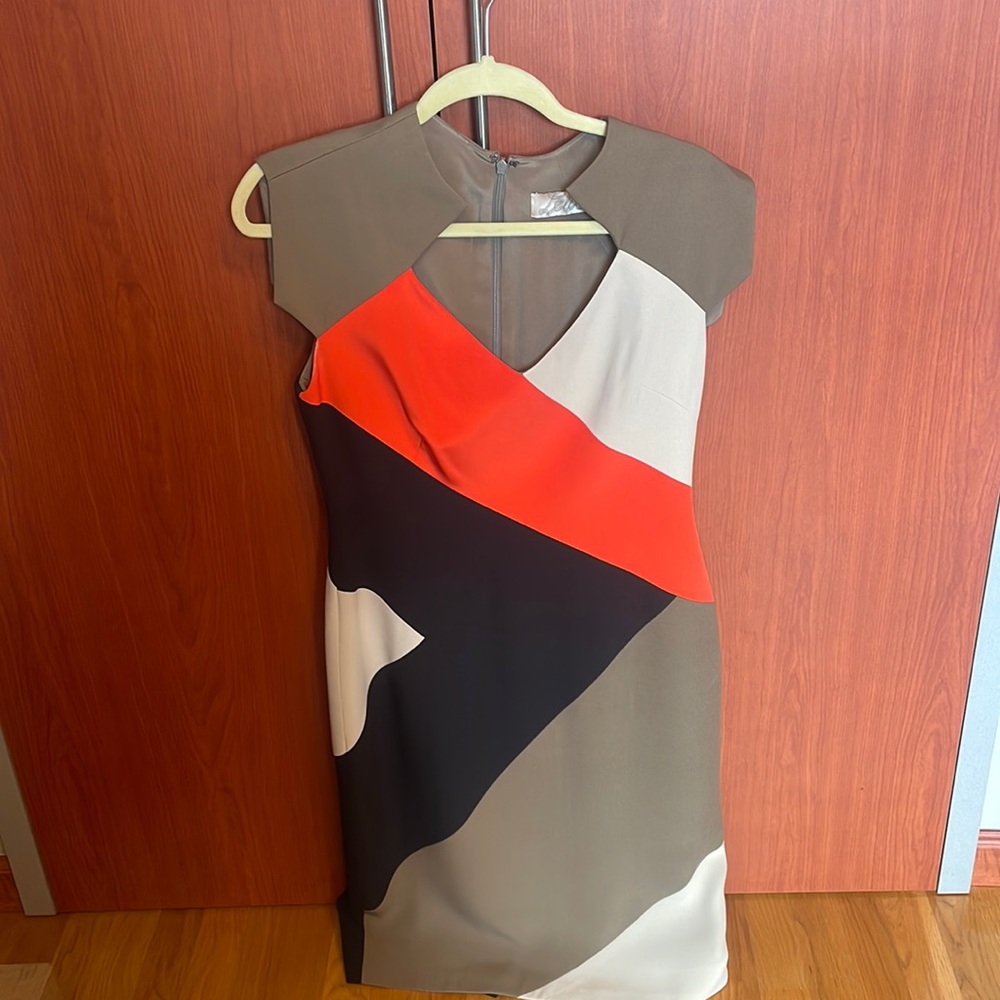 Lela Rose Color Block Dress